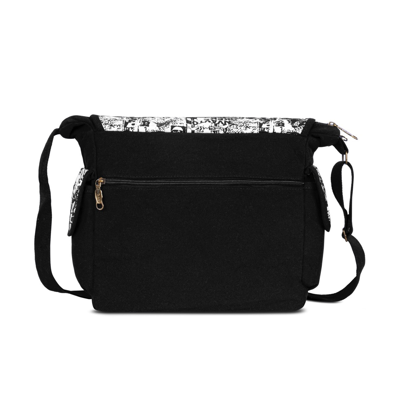 Vintage Newspaper Print Messenger Sling Bag for Men & Women | Premium Crossbody Shoulder Bag | Casual Side Bag for College, Office, Travel & Everyday Use
