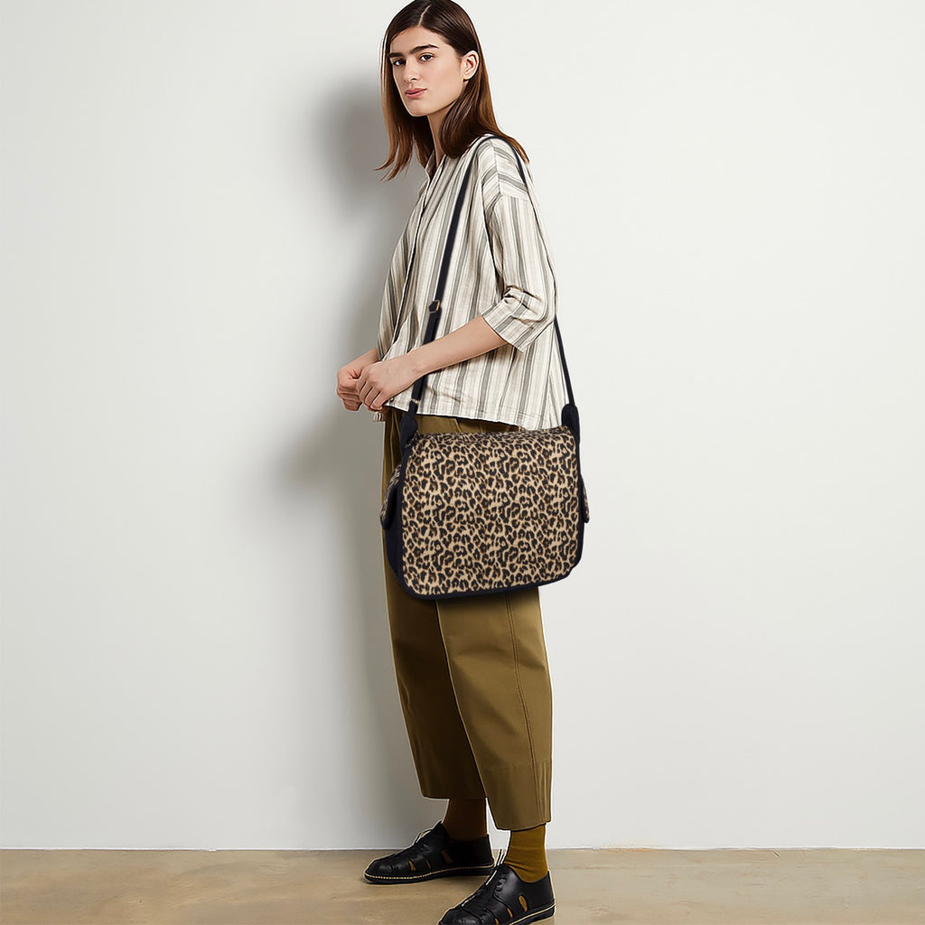 Sudan Premium Leopard Print Messenger Sling Bag for Women | Fashion Crossbody Shoulder Bag | Stylish Side Bag for College, Office, Travel & Everyday Use
