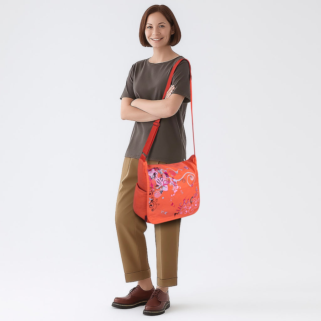 Seenlee Premium Floral Messenger Sling Bag for Women | Stylish Crossbody Side Bag | College, Office, Travel & Daily Use Shoulder Bag