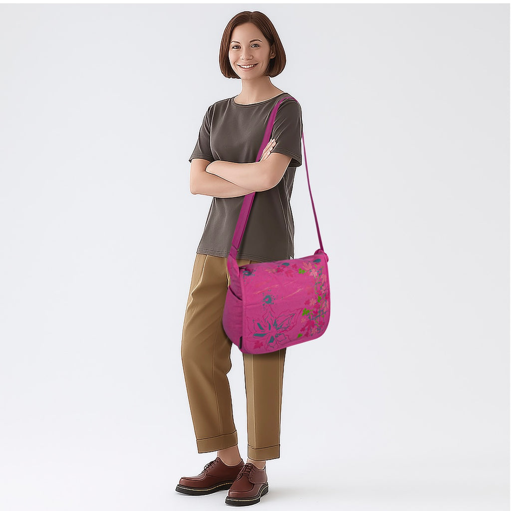 Seenlee Premium Floral Messenger Sling Bag for Women | Stylish Crossbody Side Bag | College, Office, Travel & Daily Use Shoulder Bag