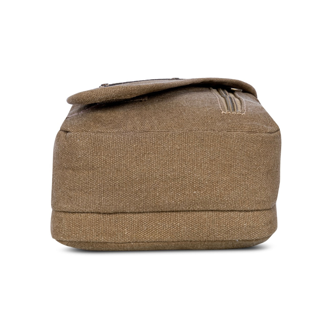 Sudan Premium Canvas Mini Sling Bag for Men | Compact Crossbody Pouch | Travel Side Bag with Adjustable Strap | Mobile Wallet Passport Organizer | Khaki