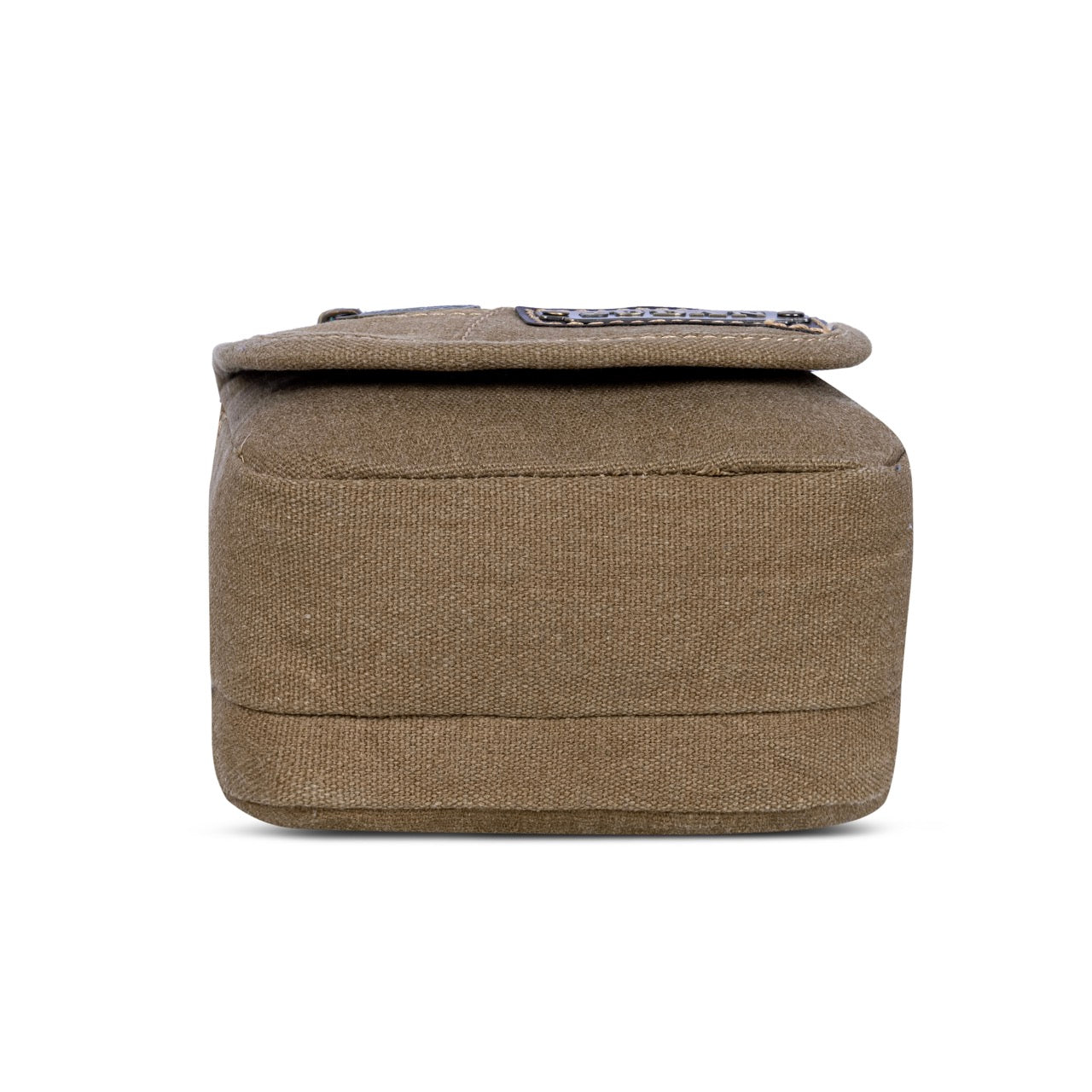 Sudan Premium Canvas Mini Sling Bag for Men | Compact Crossbody Side Pouch | Multi Pocket Travel Organizer | Mobile Wallet Passport Shoulder Bag | Khaki Brown