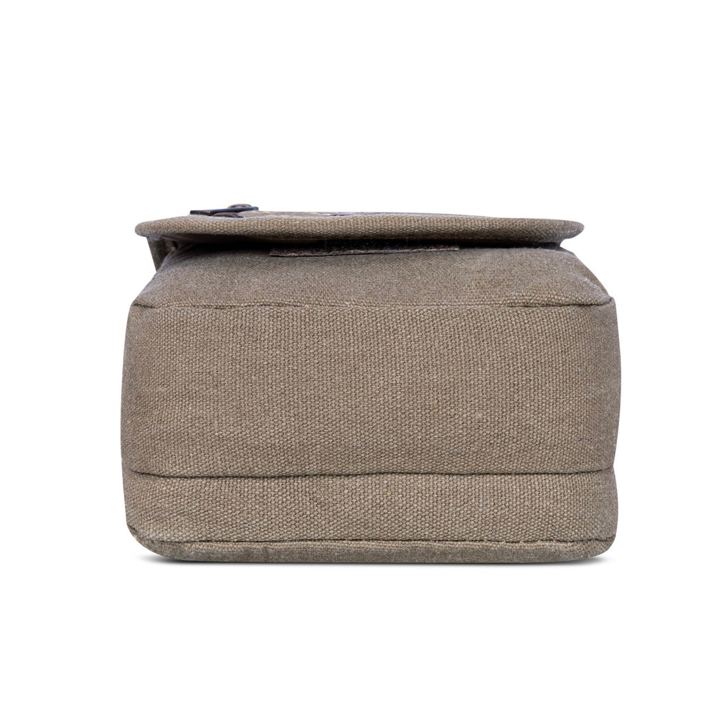 Sudan Premium Canvas Mini Sling Bag for Men | Multi Pocket Crossbody Side Pouch | Adjustable Shoulder Bag for Mobile, Wallet, Passport & Travel Essentials | Grey