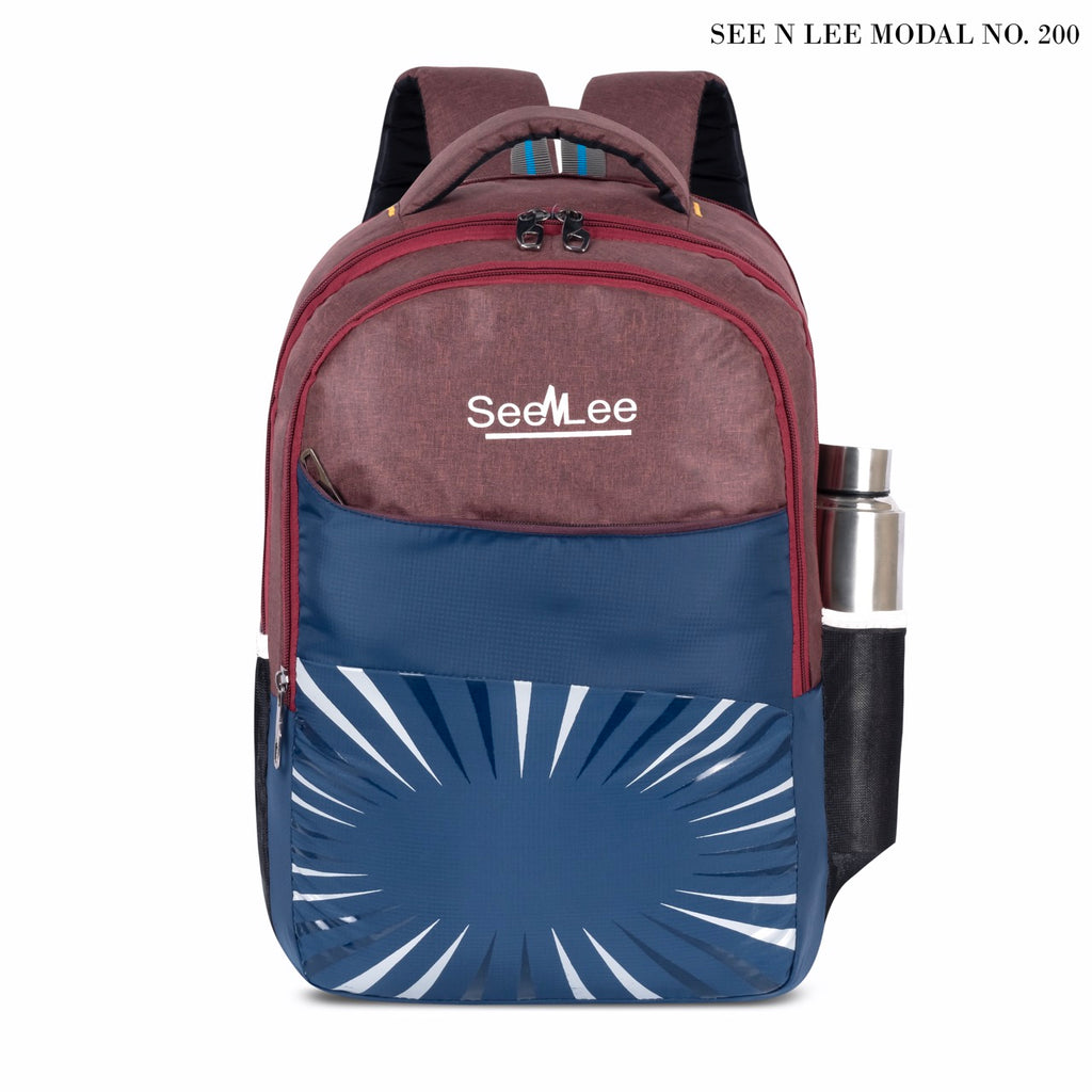 Seenlee Premium Dual-Tone Backpack | Stylish College, Office & Travel Laptop Bag for Men & Women