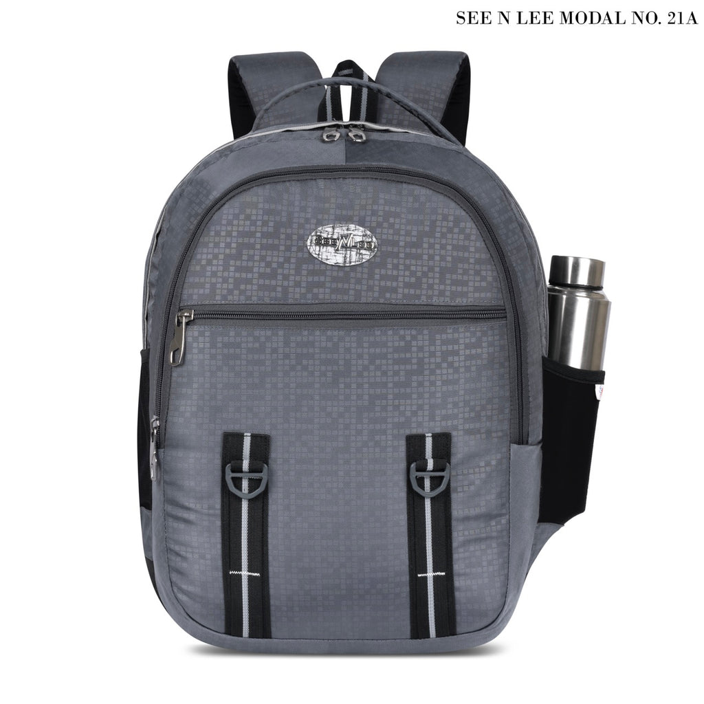 Seenlee Premium Grey Backpack | Stylish Laptop Backpack for College, Office & Travel | Multipurpose Bag for Men & Women