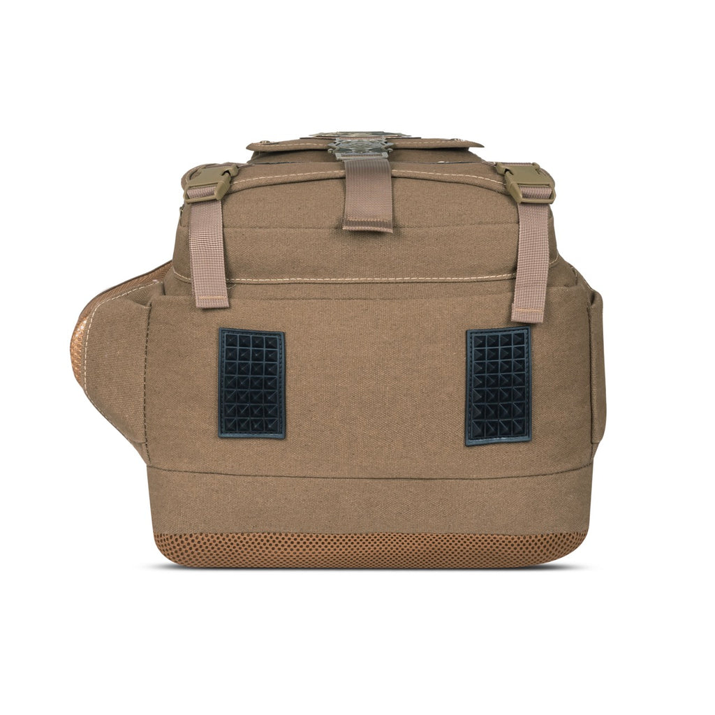 Sudan Vintage Canvas Laptop Backpack for Men & Women | Multi-Compartment College, Office & Travel Bag | Spacious Backpack with Laptop Compartment, Bottle Pocket & Organizer Pockets | Brown