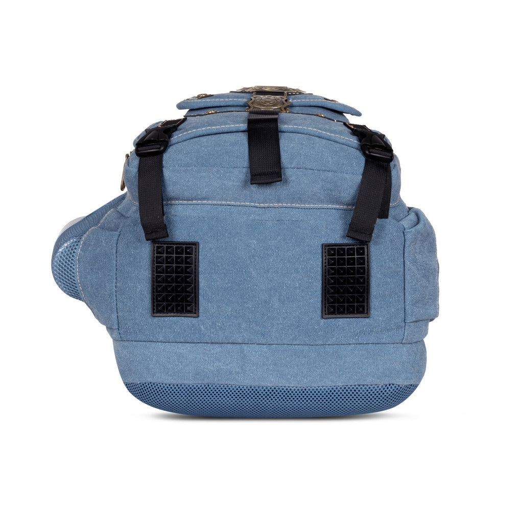 Sudan Premium Canvas Laptop Backpack for Men & Women | Spacious Multi-Compartment College, Office & Travel Bag | Laptop Backpack with Organizer Pockets & Bottle Holder | Blue
