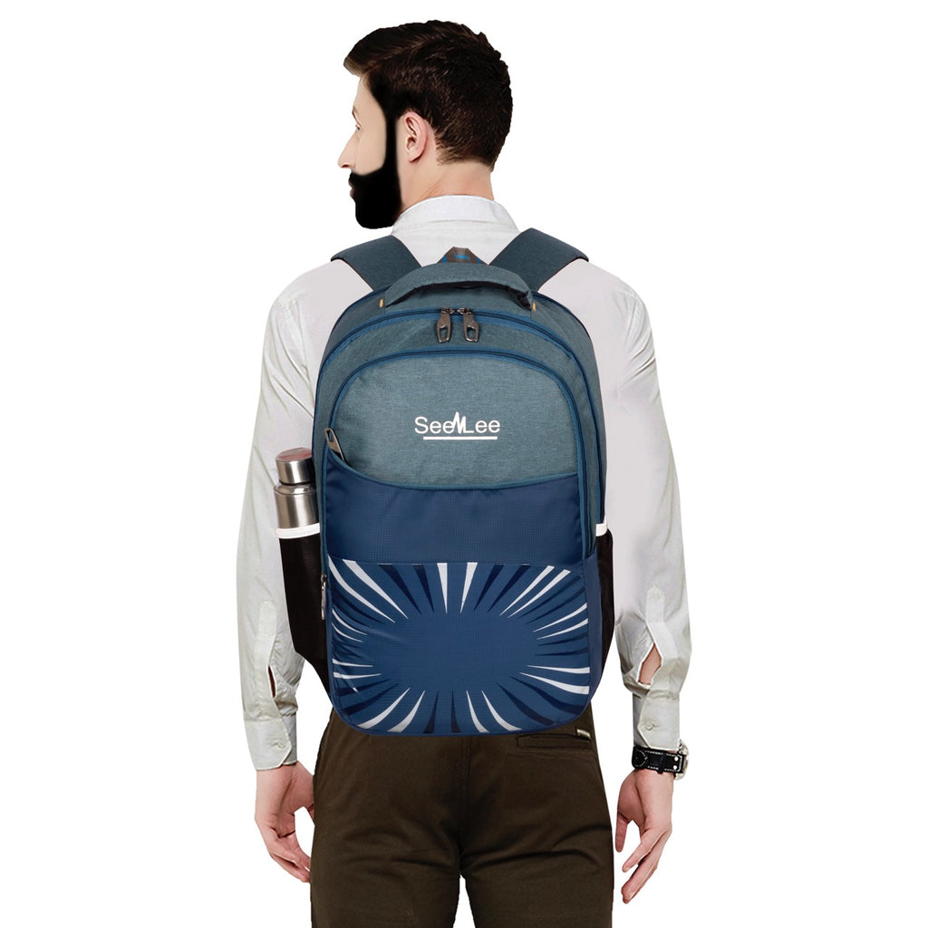 Seenlee Premium Dual-Tone Backpack | Stylish College, Office & Travel Laptop Bag for Men & Women