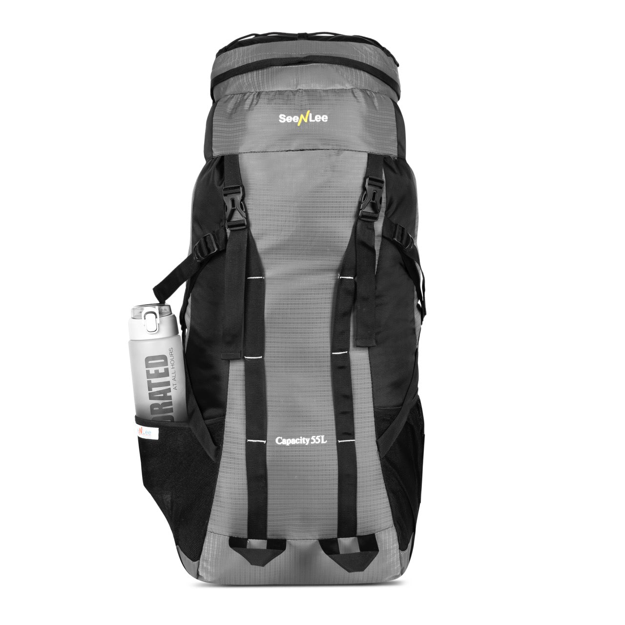 Seenlee 55L Trekking Backpack | Large Capacity Hiking Rucksack | Camping, Travel & Adventure Backpack for Men & Women