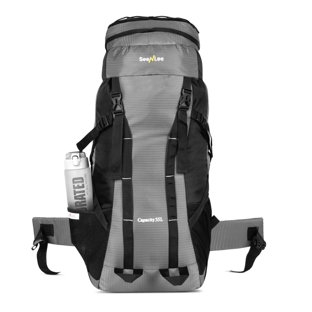 Seenlee 55L Trekking Backpack | Large Capacity Hiking Rucksack | Camping, Travel & Adventure Backpack for Men & Women