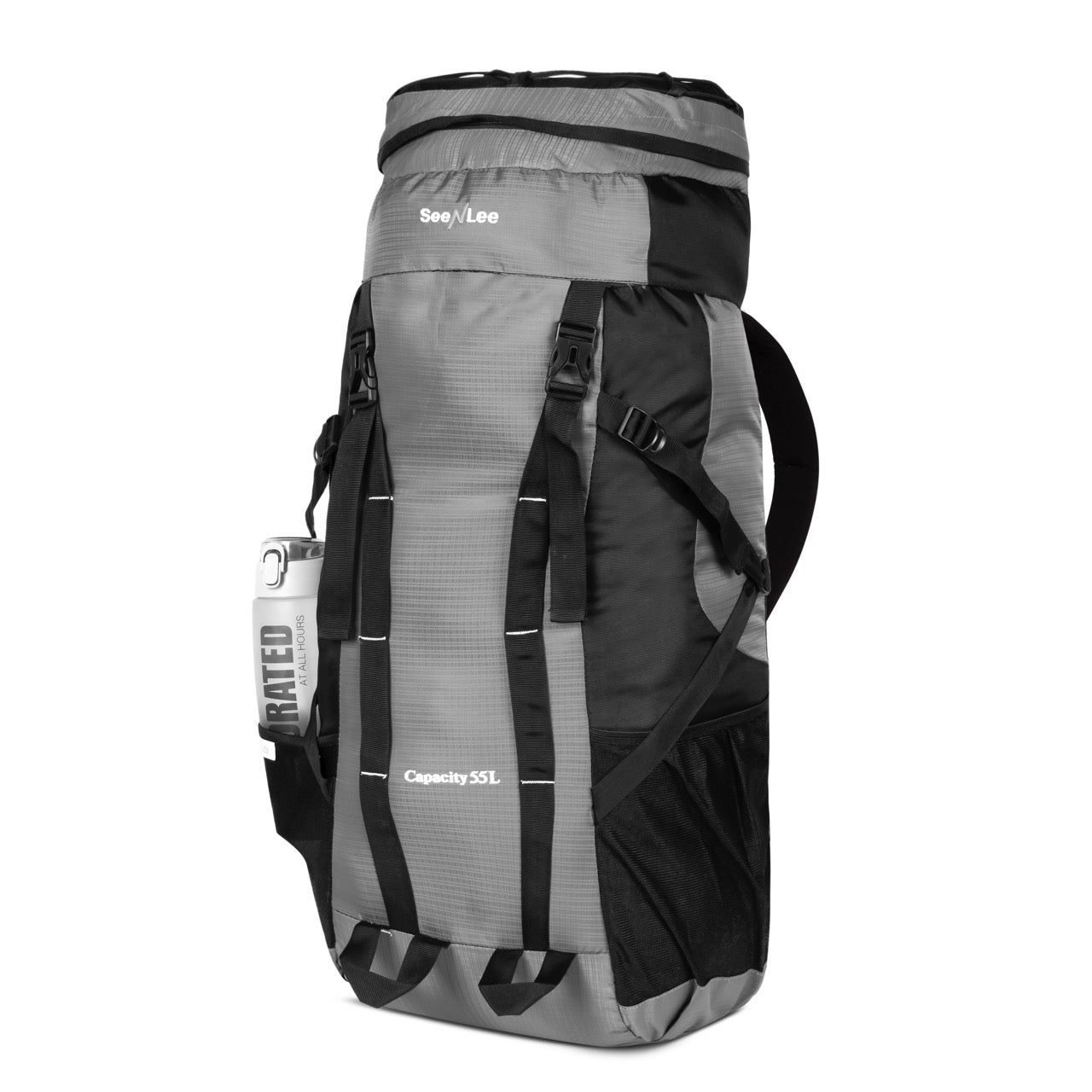 Seenlee 55L Trekking Backpack | Large Capacity Hiking Rucksack | Camping, Travel & Adventure Backpack for Men & Women