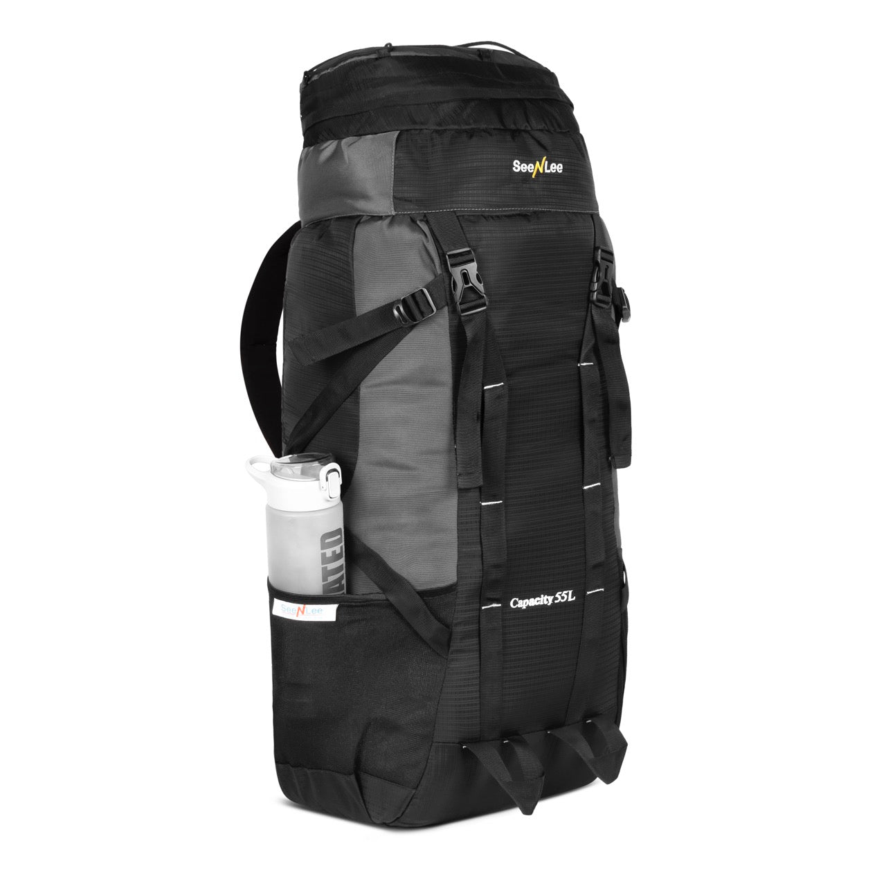 Seenlee 55L Trekking Backpack | Large Capacity Hiking Rucksack | Camping, Trekking & Travel Backpack for Men & Women