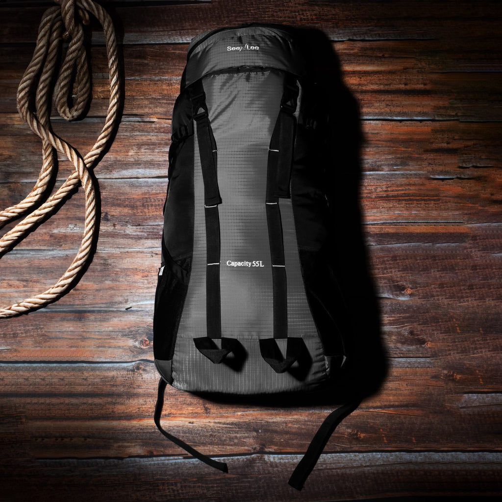 Seenlee 55L Trekking Backpack | Large Capacity Hiking Rucksack | Camping, Travel & Adventure Backpack for Men & Women
