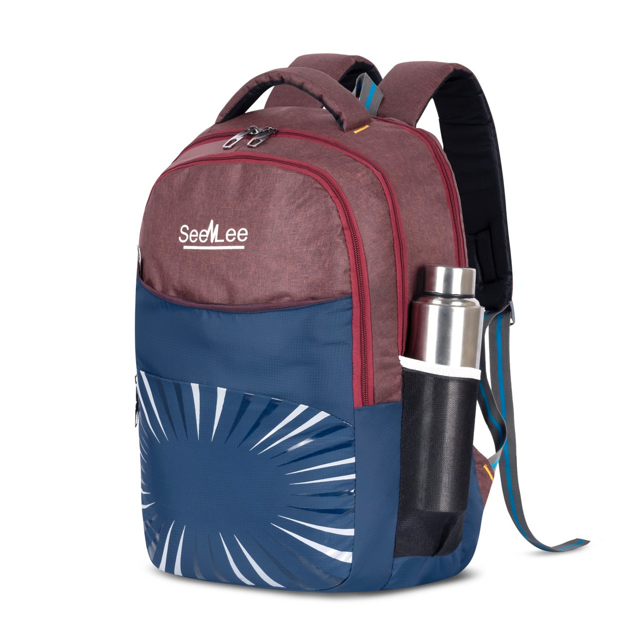Seenlee Premium Dual-Tone Backpack | Stylish College, Office & Travel Laptop Bag for Men & Women