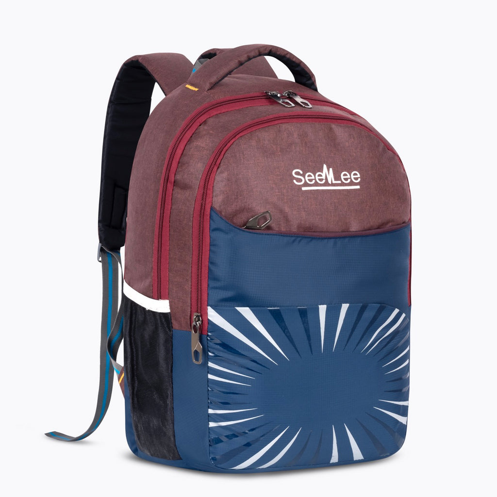Seenlee Premium Dual-Tone Backpack | Stylish College, Office & Travel Laptop Bag for Men & Women