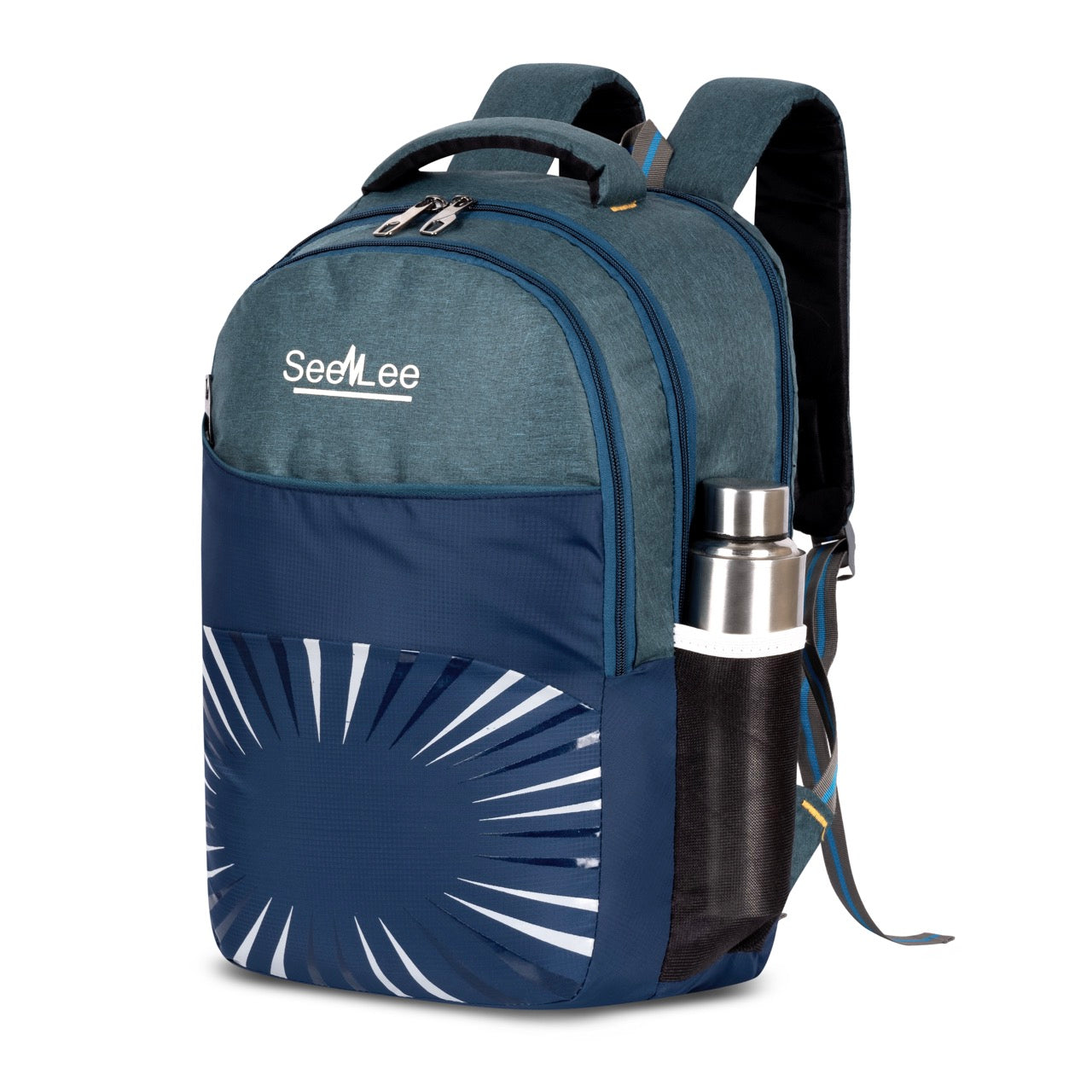 Seenlee Premium Dual-Tone Backpack | Stylish College, Office & Travel Laptop Bag for Men & Women