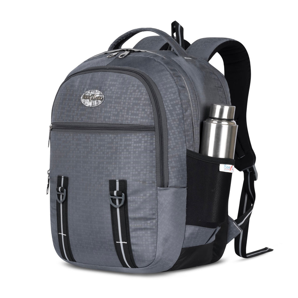 Seenlee Premium Grey Backpack | Stylish Laptop Backpack for College, Office & Travel | Multipurpose Bag for Men & Women